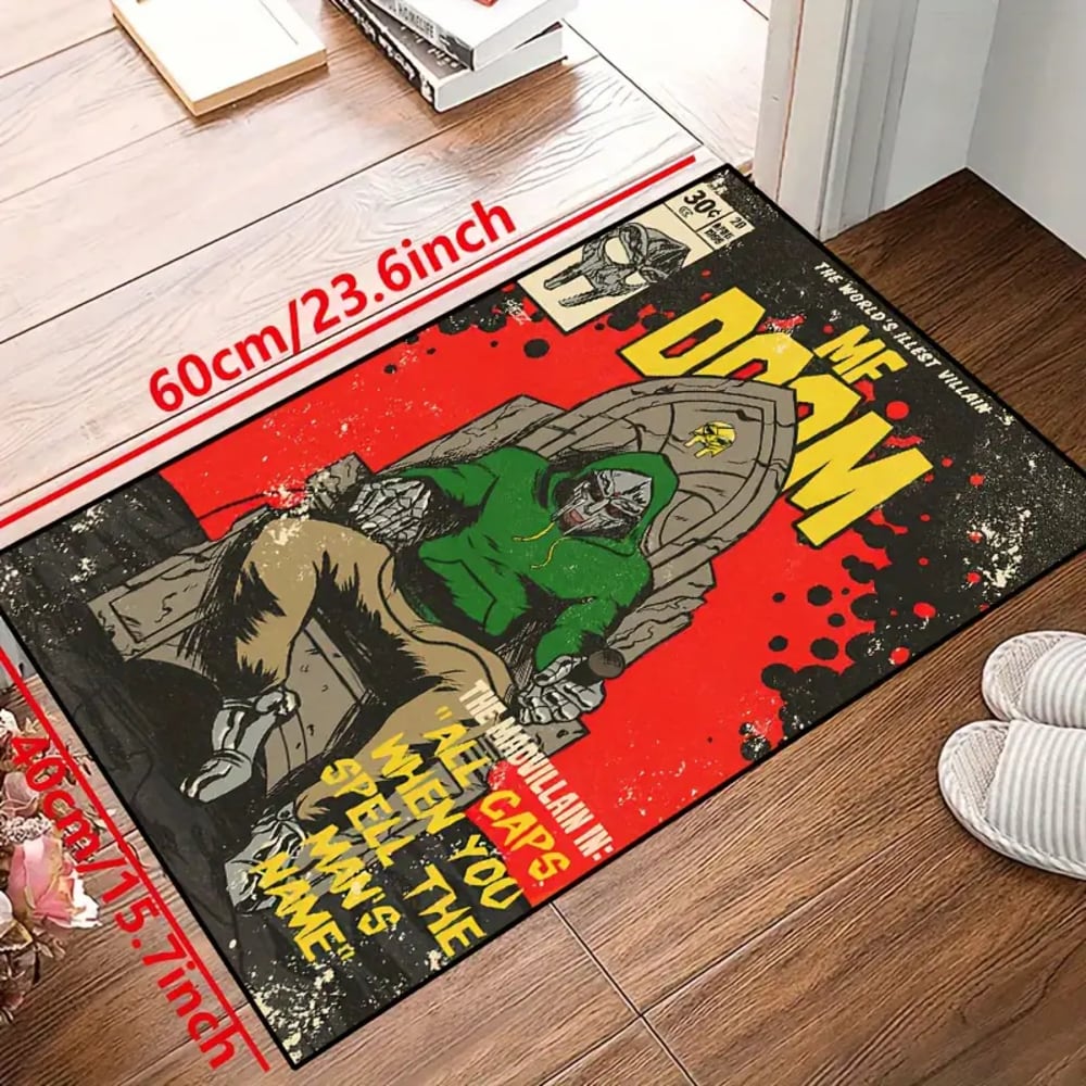 Doomsday ALL CAPS Mask Print Rug